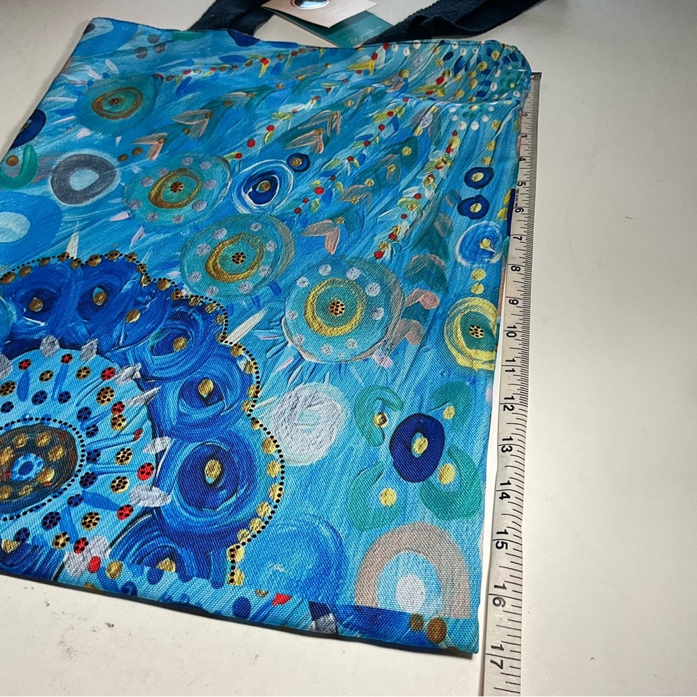 Australian Aboriginal boho style lined cloth bag - Picture 9 of 10